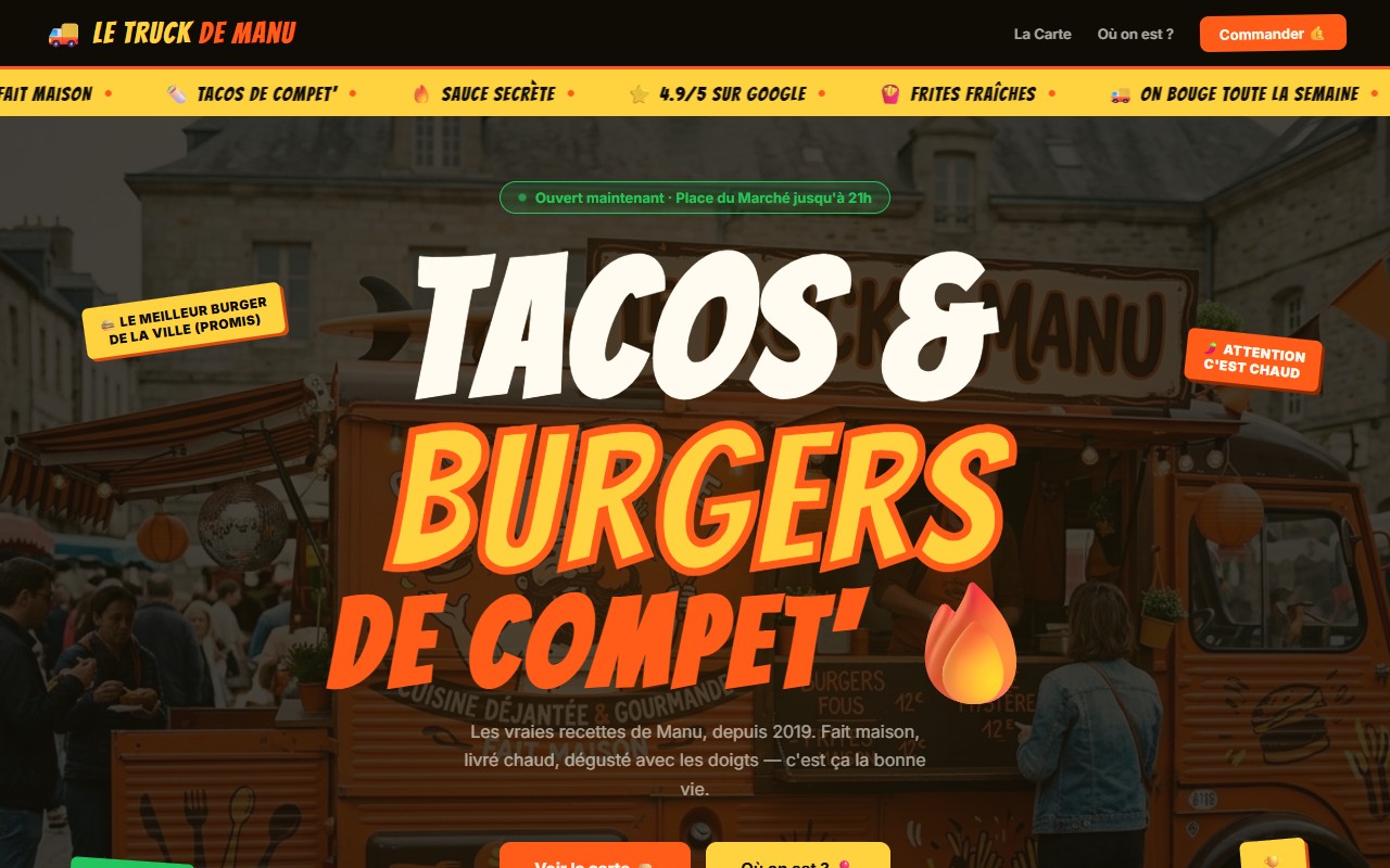 Le Truck de Manu — Food truck